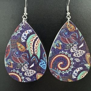 3/$25 Flourish Floral Dangle Teardrop Tear Drop Earrings